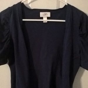 Anne Taylor Loft Navy Cardigan